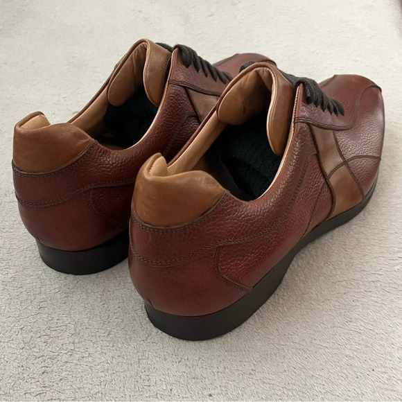 Finsbury Leather Golf Shoes-Brown-Men's 10-RARE-Lace Up Oxfords-Sporty-Outdoor - Picture 9 of 13